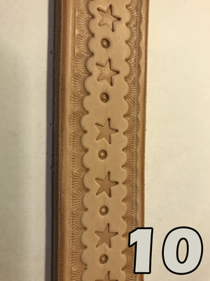 Classic Leather Belt With Pattern