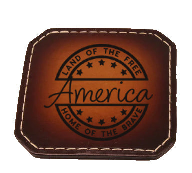 Drink Coaster Set 5-The Patriot Set- Laser Engraved