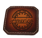 Drink Coaster Set 5-The Patriot Set- Laser Engraved