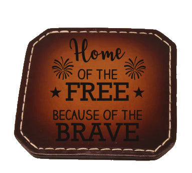 Drink Coaster Set 5-The Patriot Set- Laser Engraved