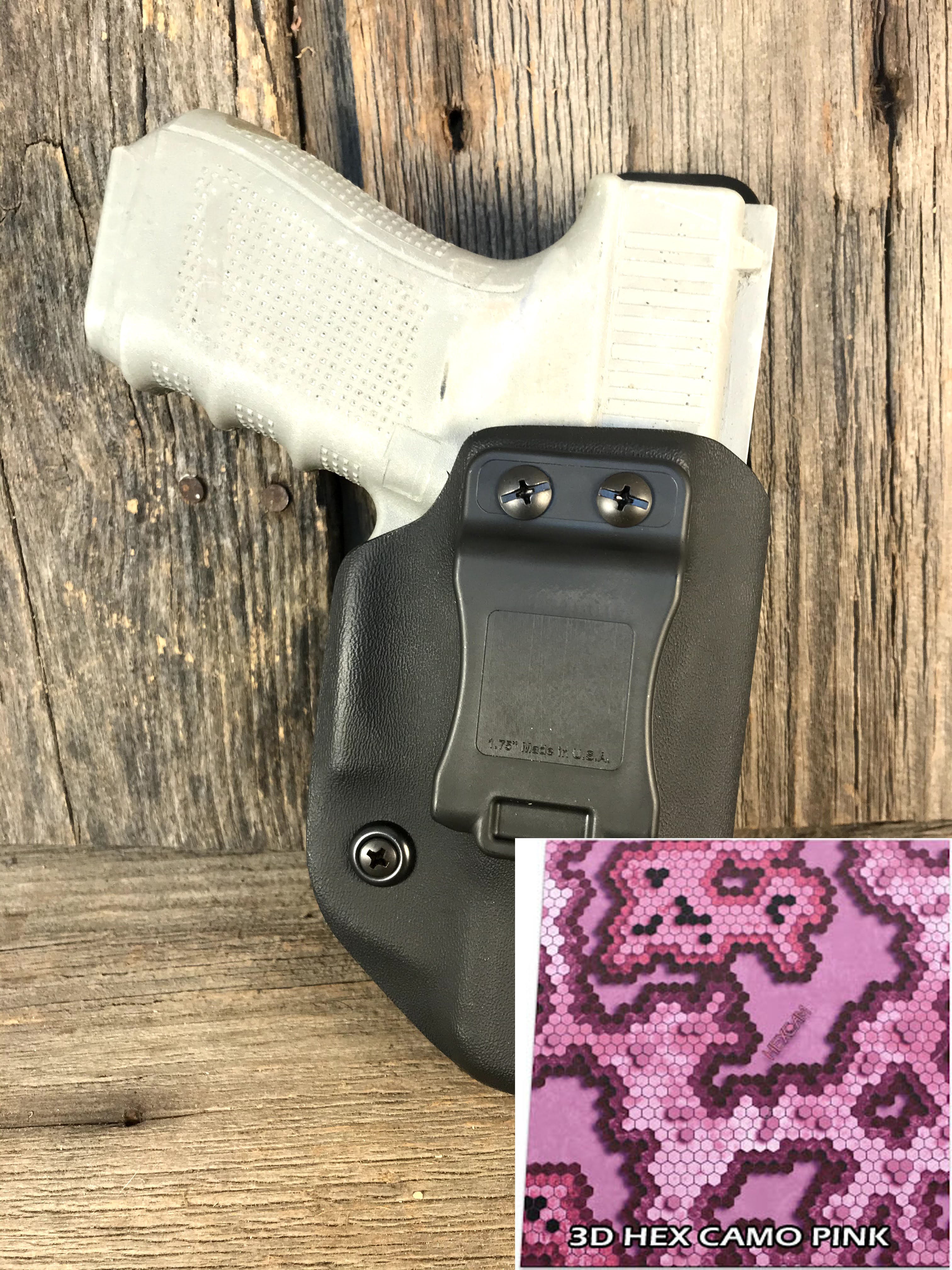 Kydex IWB- Soft Loops- Patterned Kydex