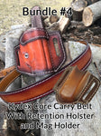 Bundle 4- Retention Leather OWB/ Kydex Core Carry Belt/ Mag Holder