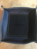 Valet Tray -Blue with NEON GREEN thread (catch all tray)