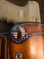 VETERAN Emblem Style Retention Leather OWB