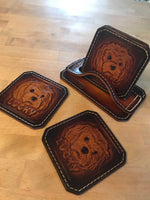 Customized Leather Drink Coasters