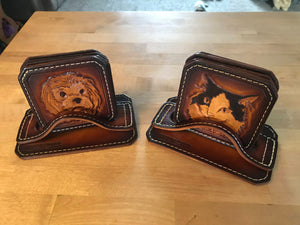 Customized Leather Drink Coasters
