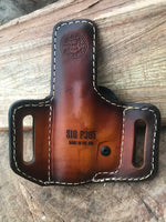 DONT TREAD ON ME Emblem Style Retention Leather Holster OWB