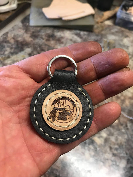 Native American-Laser Engraved Key Fob- Monacan Indian Nation Design