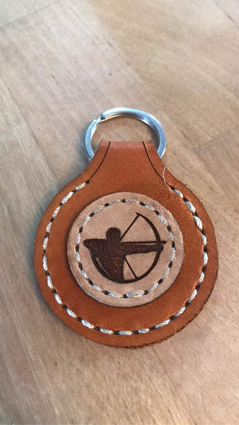 Laser Engraved Key Fob- Round- Customizable