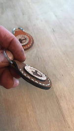 Laser Engraved Key Fob- Round- Customizable