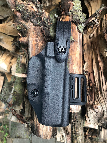 Level 2 Retention OWB Duty Holster – Kydex with Thumb Break Hood