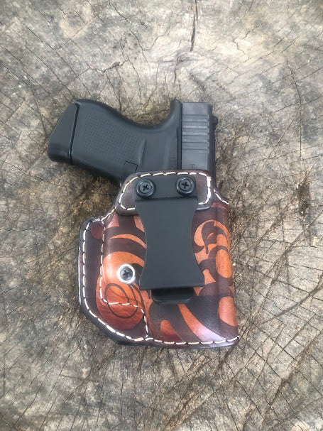 Retention Leather IWB - Scroll Design