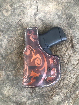 Retention Leather IWB - Scroll Design
