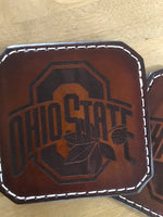 Drink Coaster Set- Ohio State- Laser Engraved