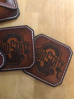 Drink Coaster Set- Ohio State- Laser Engraved