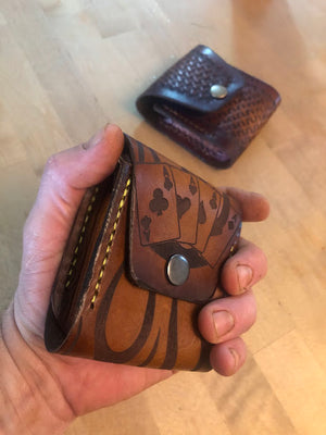 Poker Card Deck Case/ Tribal Flames