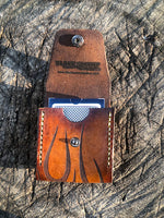Poker Card Deck Case/ Tribal Flames