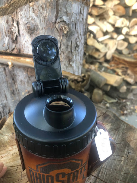 Laser Engraved Leather Coffee Mug 16oz (Copy)