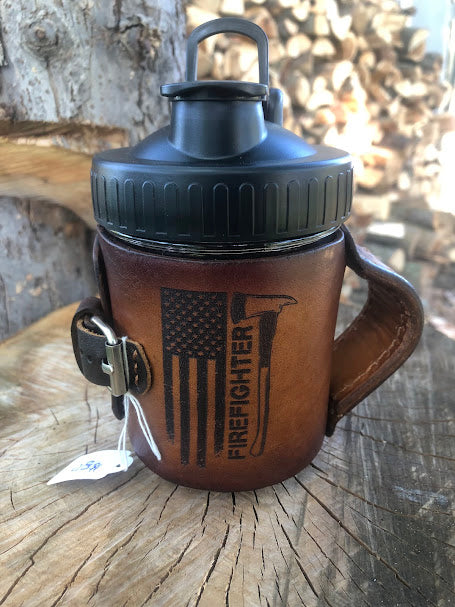 Laser Engraved Leather Coffee Mug 16oz (Copy)