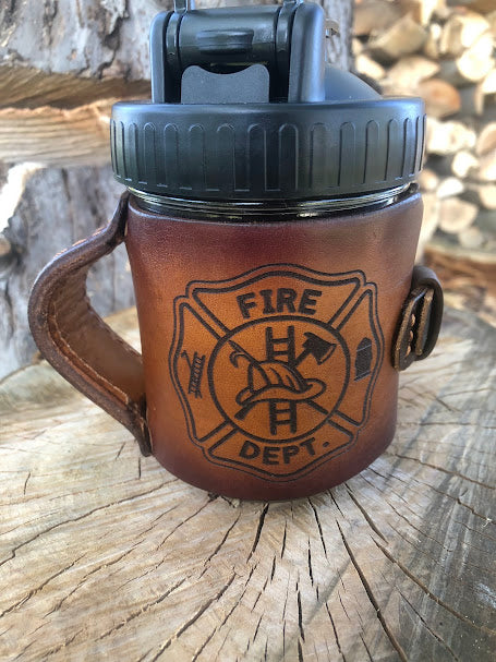 Laser Engraved Leather Coffee Mug 16oz (Copy)