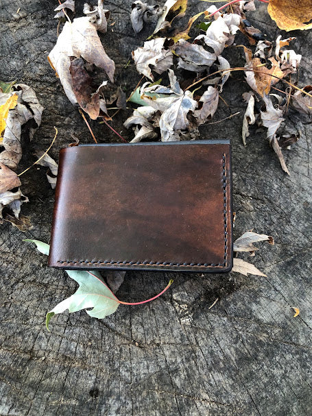 Bifold Wallet With ID Pocket- Hand dyed