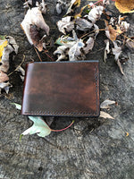 Bifold Wallet With ID Pocket- Hand dyed