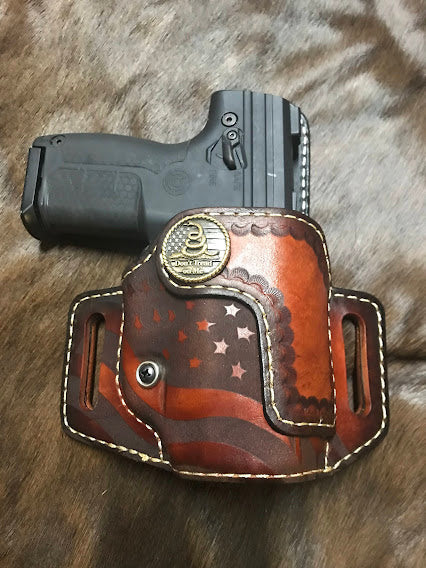 Reinforced Guard/ The Patriot Holster OWB/ With "Don't Tread On Me" Emblem