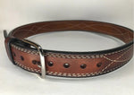 Double Thick- Gun Belt- Gunslinger Stitching