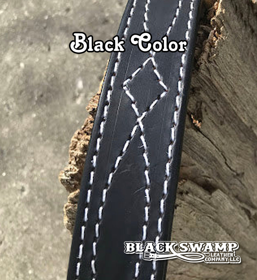 Double Thick- Gun Belt- Gunslinger Stitching