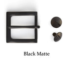 Classic Leather Belt With Pattern