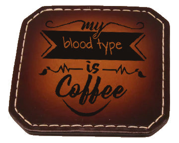 Drink Coaster SET #3 Laser Engraved