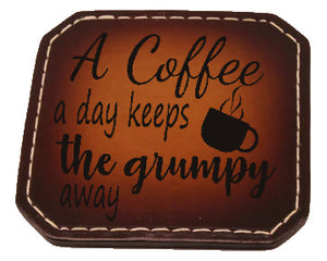 Drink Coaster SET #4- Mix And Match- Laser Engraved
