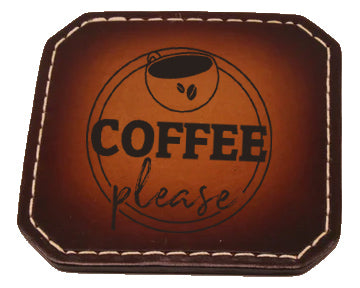 Drink Coaster SET #3 Laser Engraved
