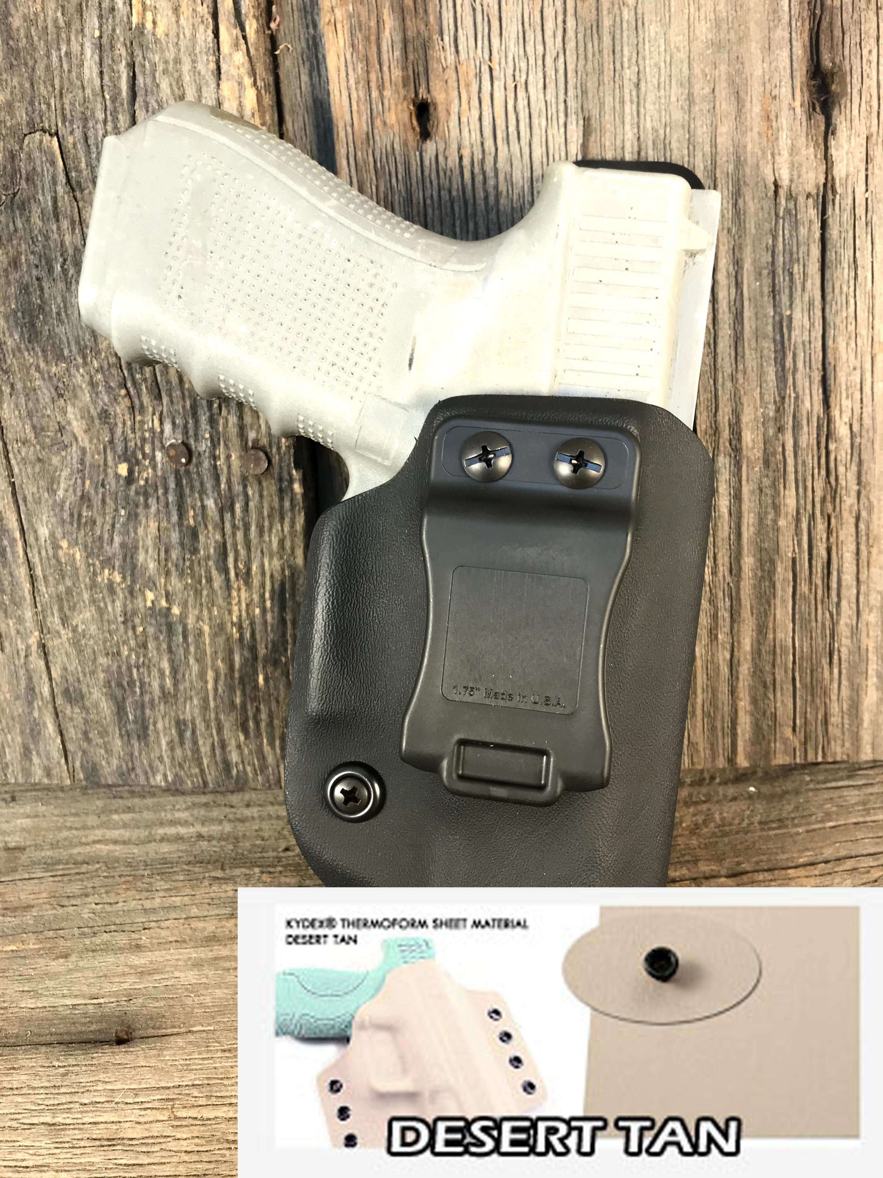 Kydex IWB- Tacticlip- Patterned Kydex