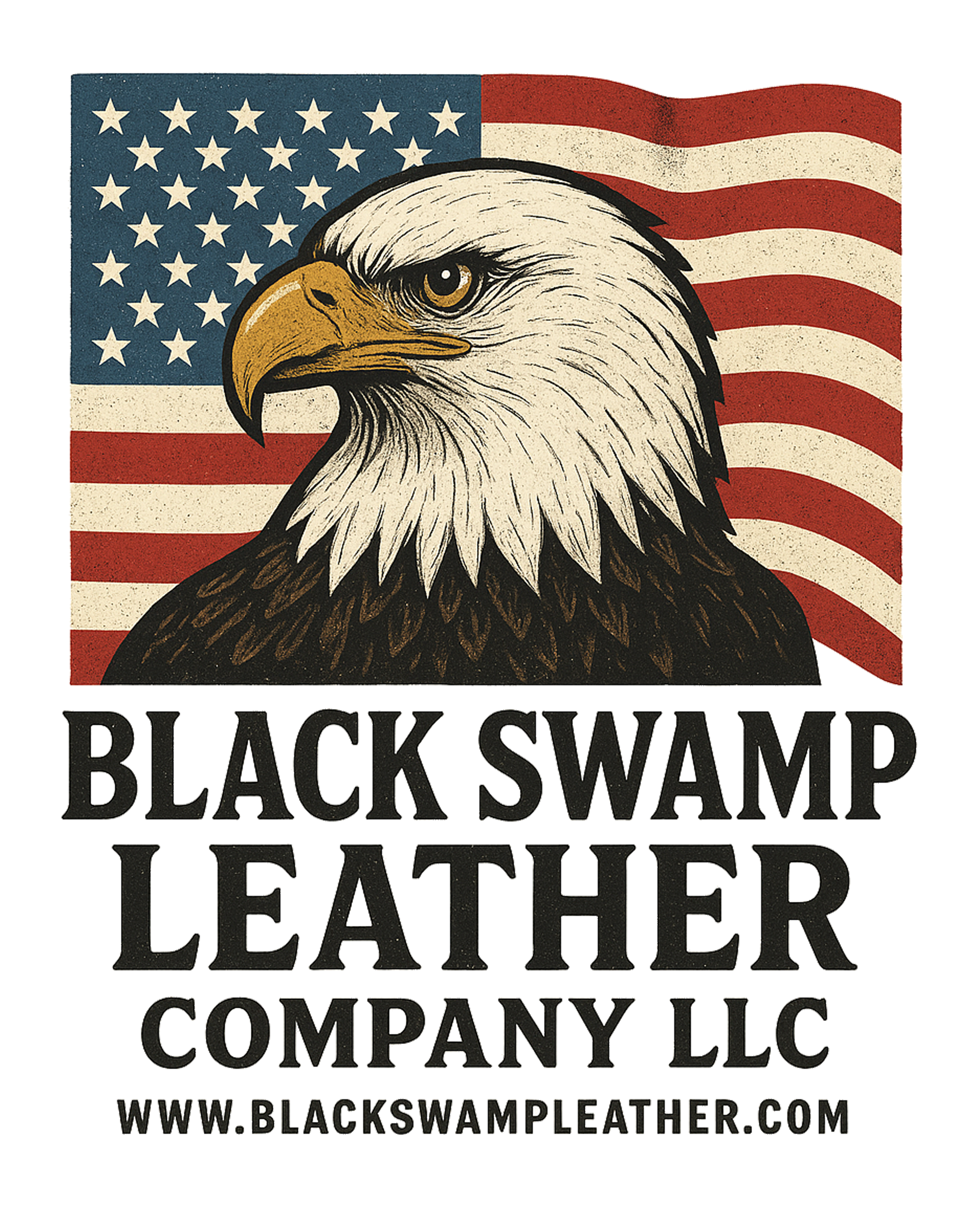 Patriotic Black Swamp Leather Company Unisex classic tee