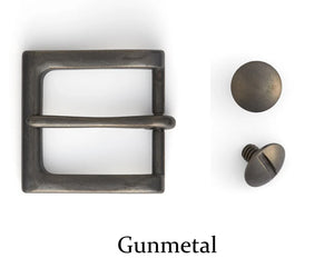 Double Thick- Gun Belt- With Tooling- Painted