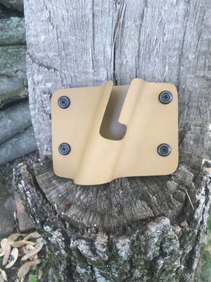 antique leather fishing pole holster Fishing Pole Holster/ Patterned Kydex