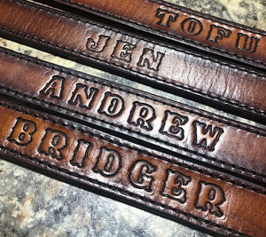 Classic Leather Belt With Tooling