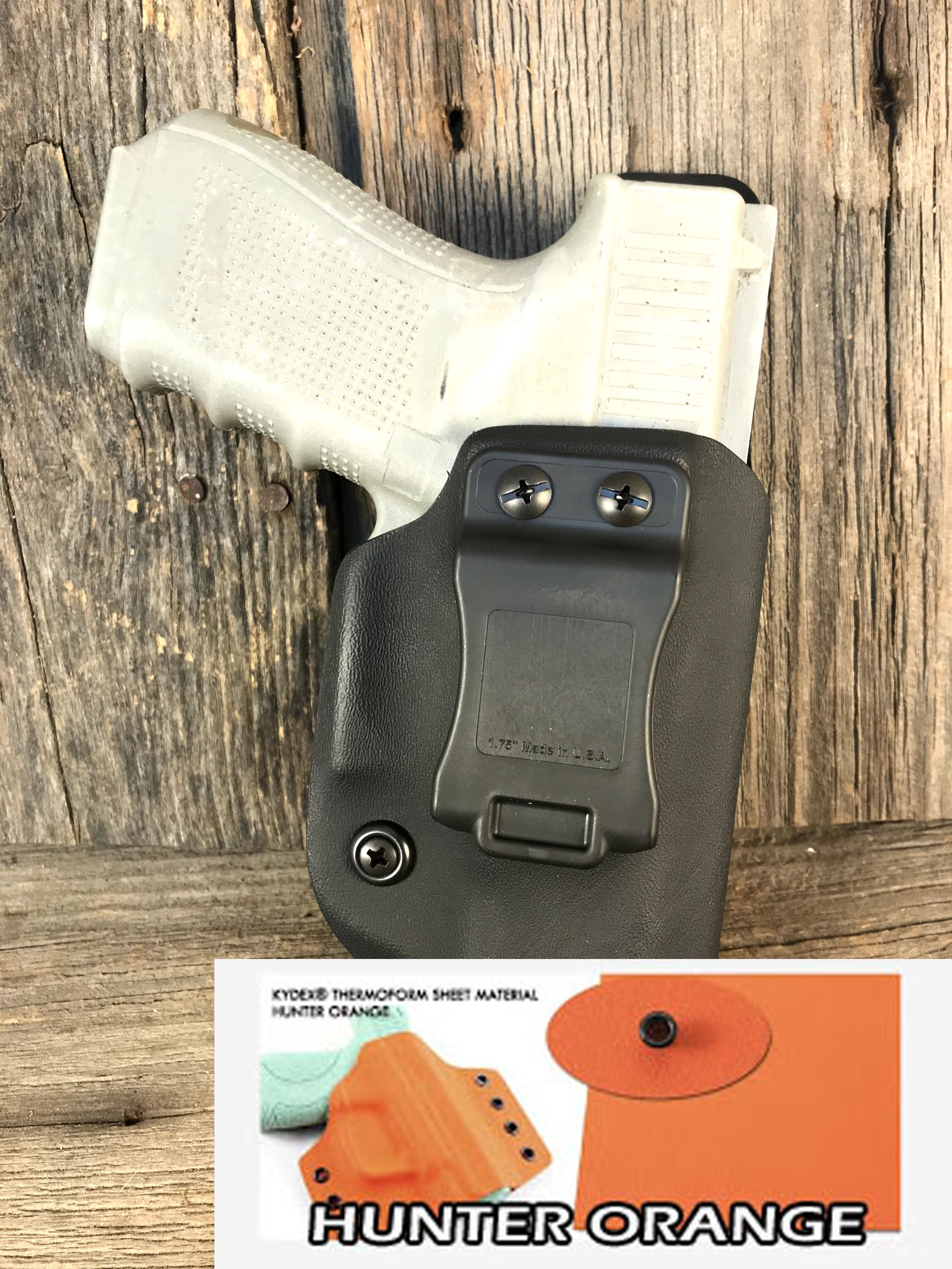 Kydex IWB- Soft Loops- Patterned Kydex