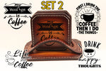 Drink Coaster SET #2 Laser Engraved