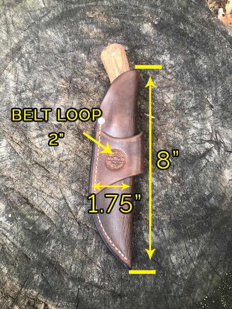 Leather Ambidextrous HORIZONTAL Knife Sheath