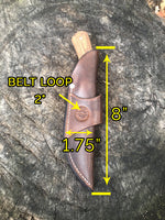 Leather Ambidextrous HORIZONTAL Knife Sheath