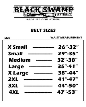 Double Thick- Gun Belt- Design Stitched – Black Swamp Leather Company