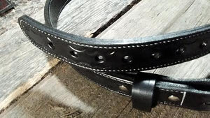 Double Layered- Gun Belt - Black Swamp Leather Company