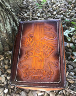 Bible Cover/ Hand Tooled Design #1