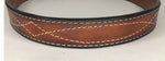 Hand Made Guitar Strap-With Stitching Design - Black Swamp Leather Company