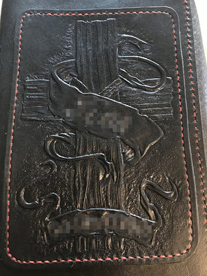 Bible Cover/ Hand Tooled Design #1