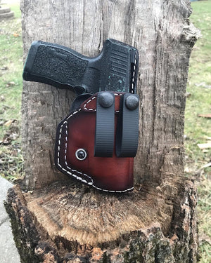 Retention Leather IWB- Pull The Dot Snap Loops