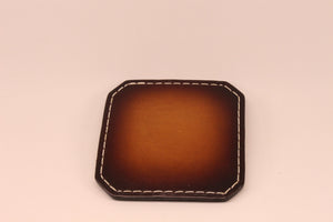 Drink Coaster Set Of 4/ Brown - Black Swamp Leather Company