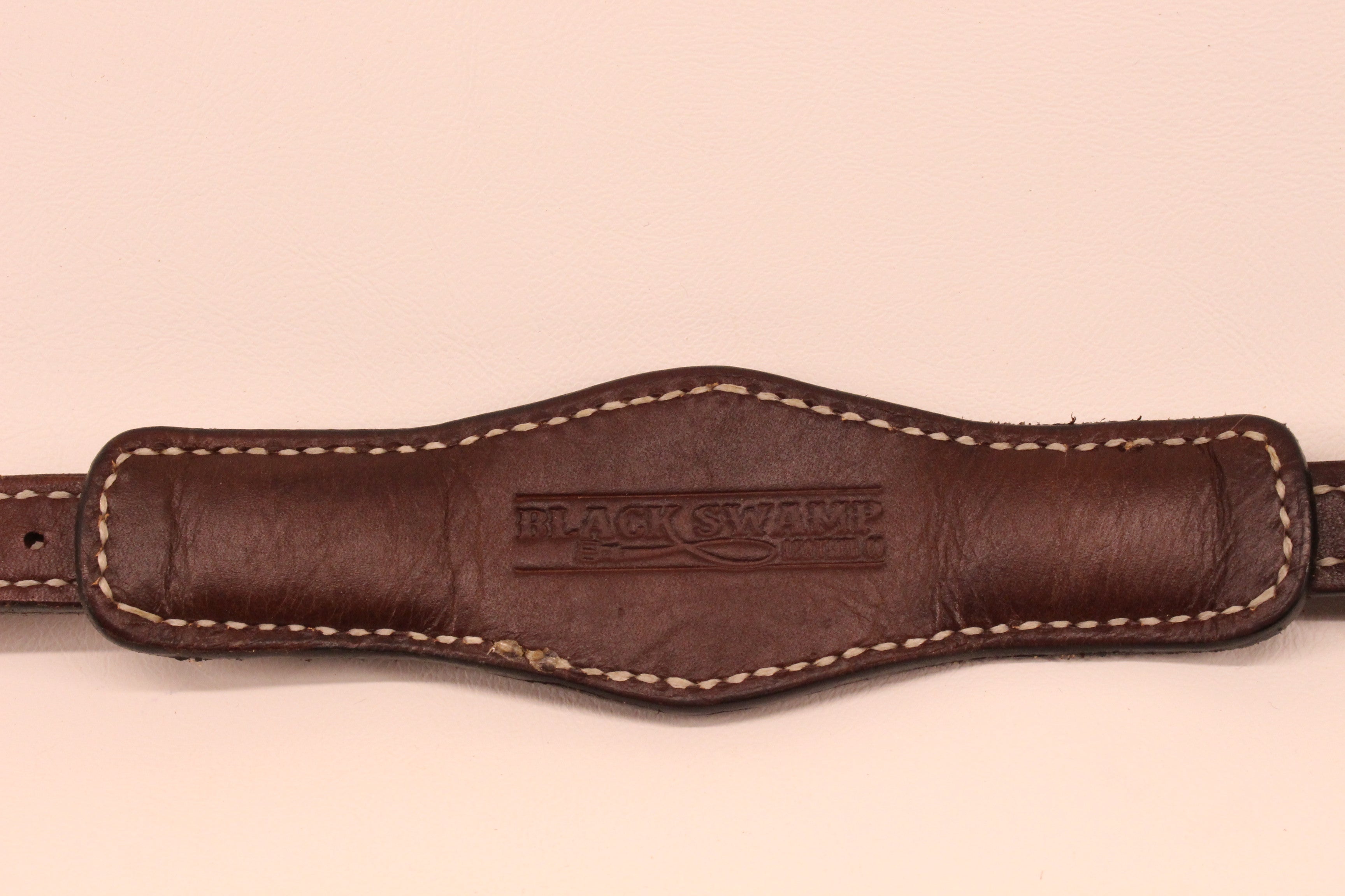 Half Cuff Leather Watch Band/ Brown - Black Swamp Leather Company